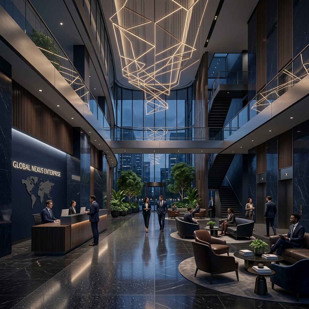 Luxury enterprise lobby